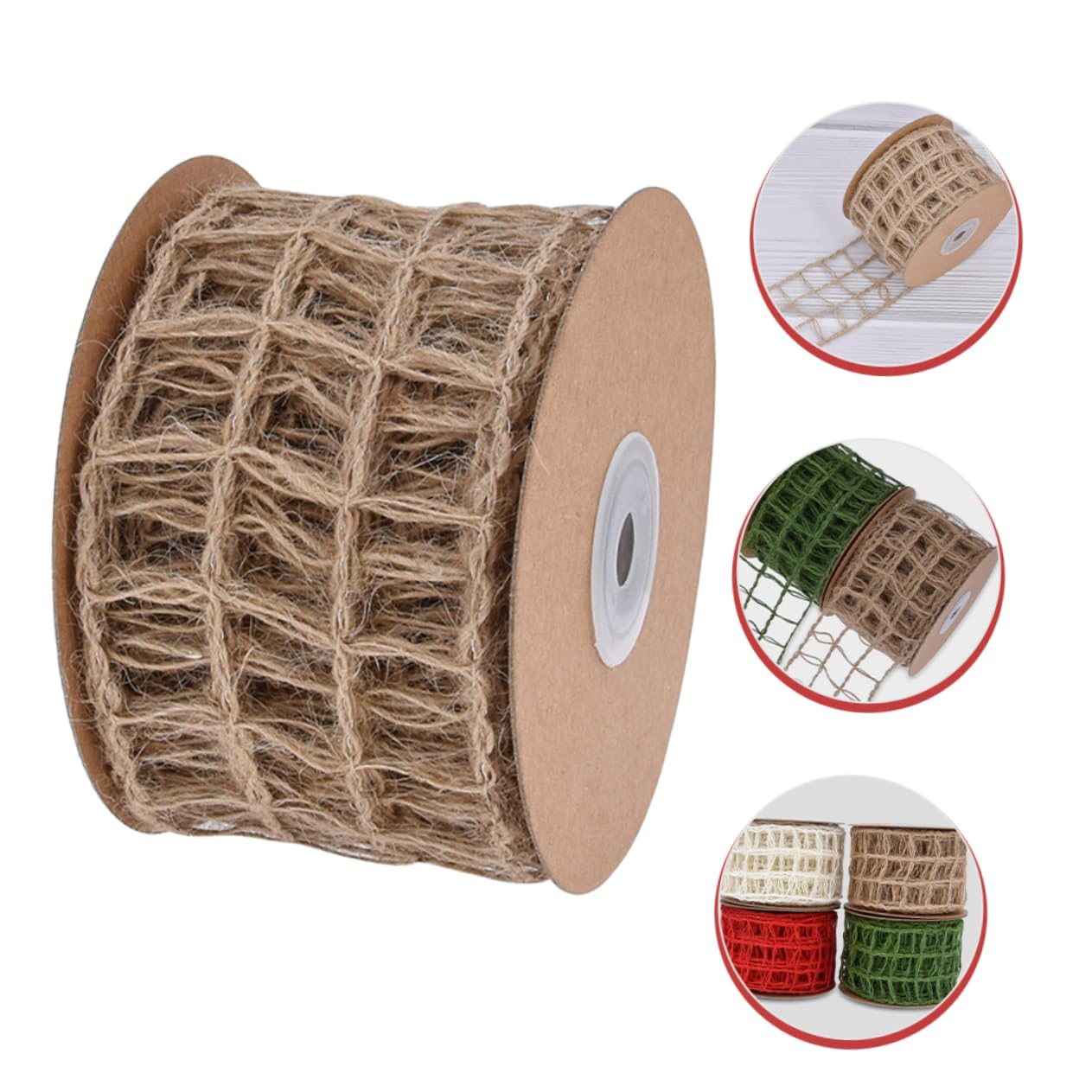 5stücke Mesh Sackleinen Drahtband Für Diy Bastelprojekte Und Geschenkverpackung Für Weihnachten Garten Und Festlichkeiten Rustikales Design