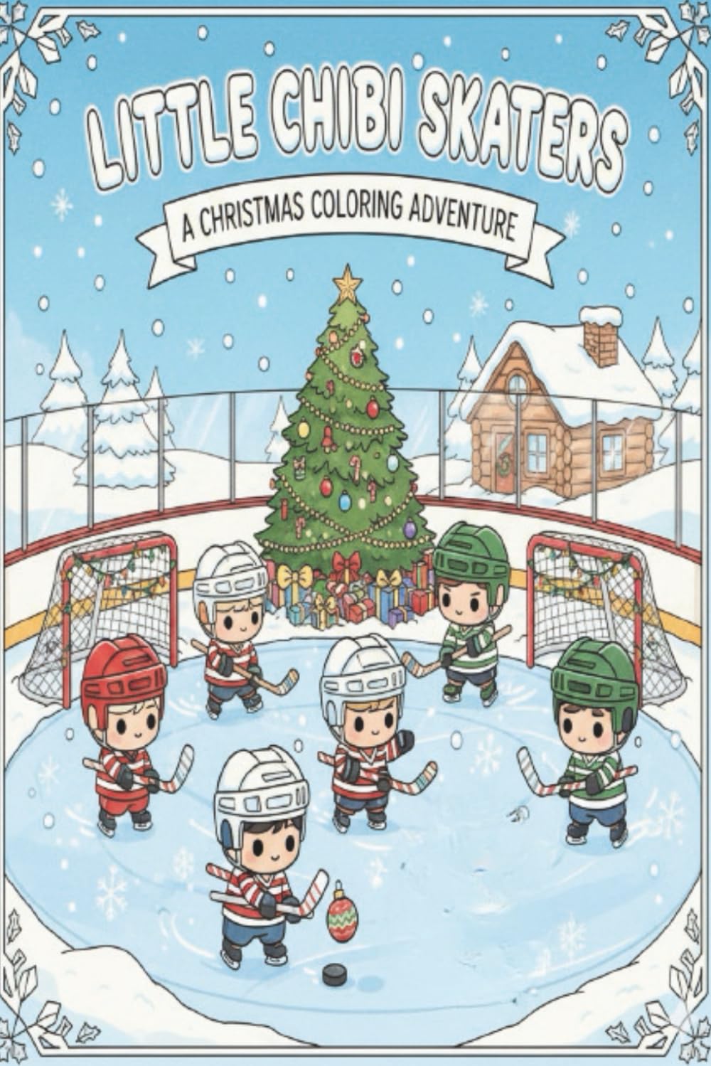 Little Chibi Skaters: A Christmas Coloring Adventure