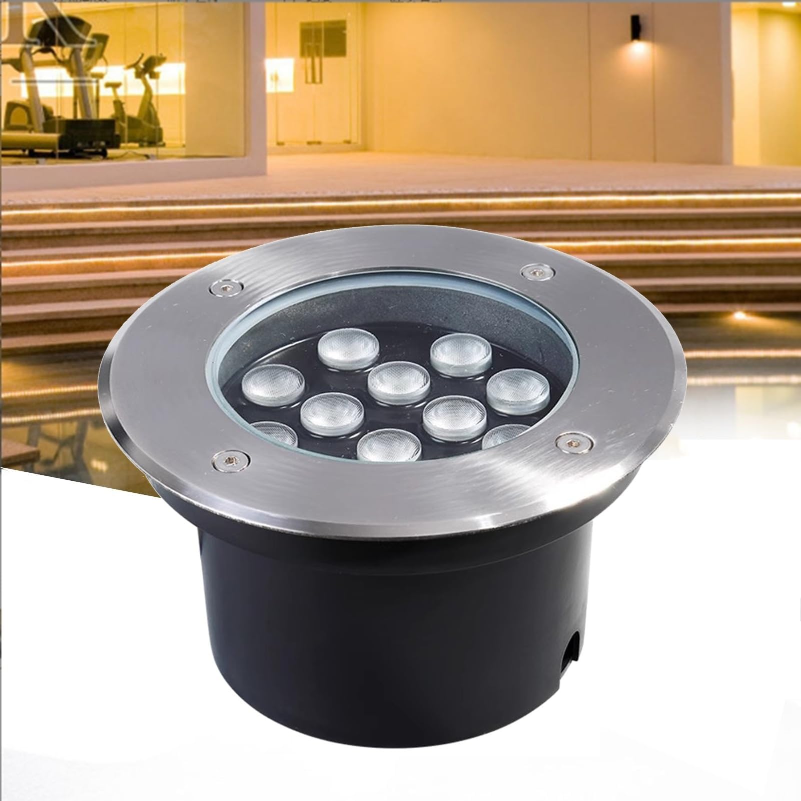 Spot LED encastrable sol IP66 étanche AC85-265V pour terrasse et escalier