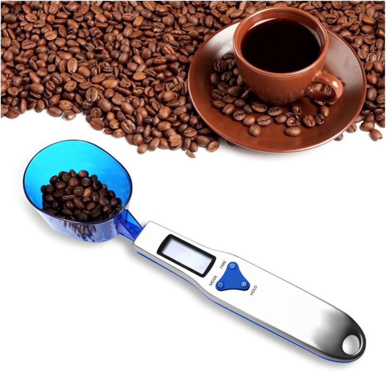 Digital Kitchen Scale with 3 Spoon Weight Measuring Food Flour Electronic Spoon Scale 500g/0.1g Kitchen Tool for Coffee Tea