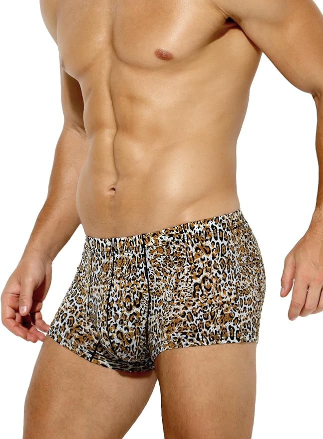 Arjen Kroos Mens Sexy Silky Underwear Printed Trunks Boxer Briefs 1 Pack Arjen Kroos Men