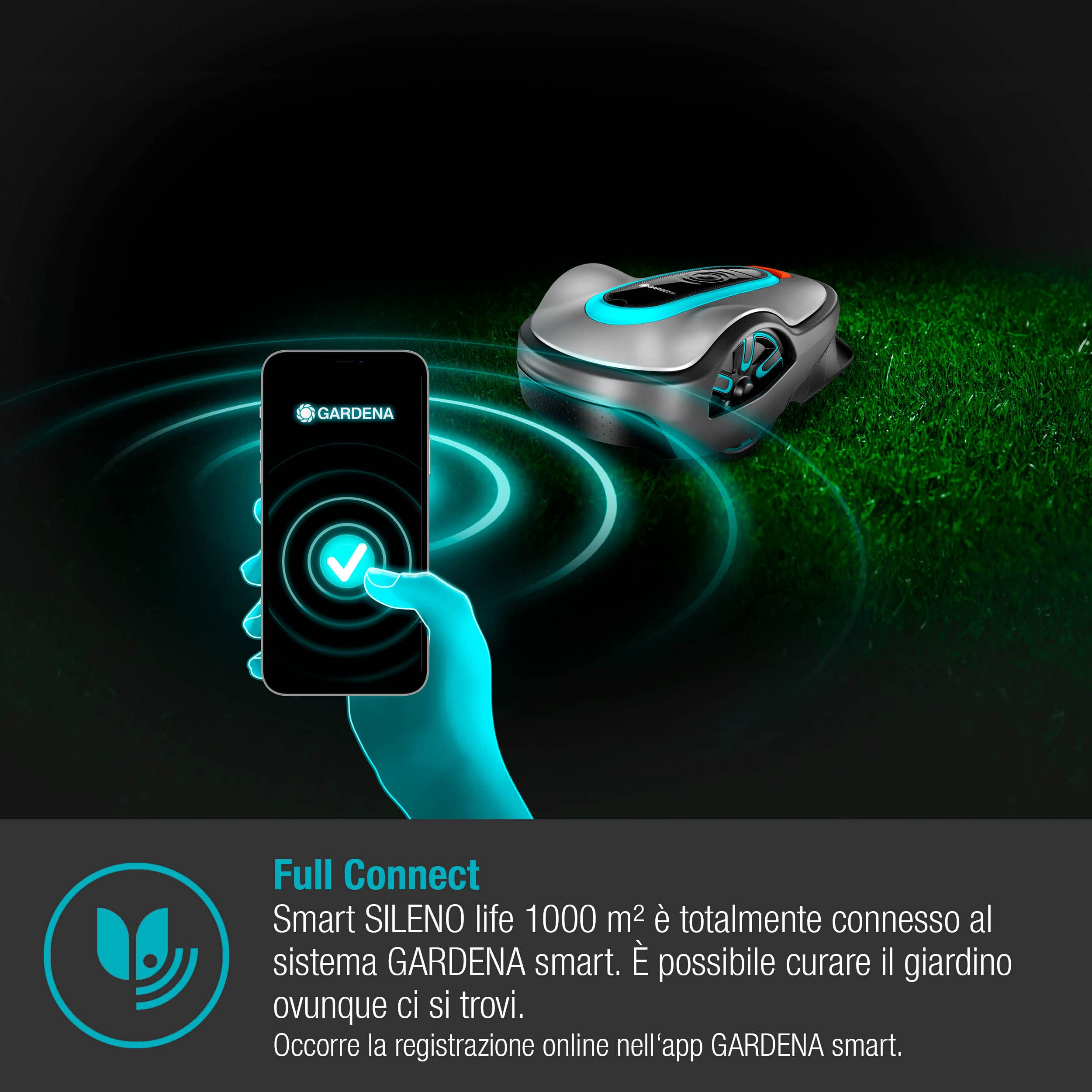 Gardena Robot Tosaerba Smart Sileno Life 1000m²