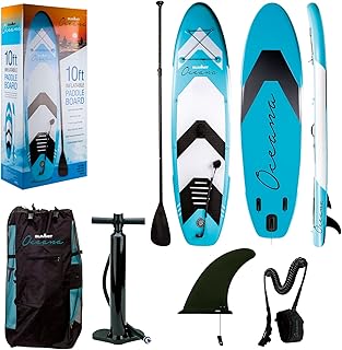 VFM - Oceana 10ft Inflatable Paddle Board Kit, Inflatable Paddle Board, Standup Paddle Board, SUP Board, Inflatable Paddle Boards For Adults,