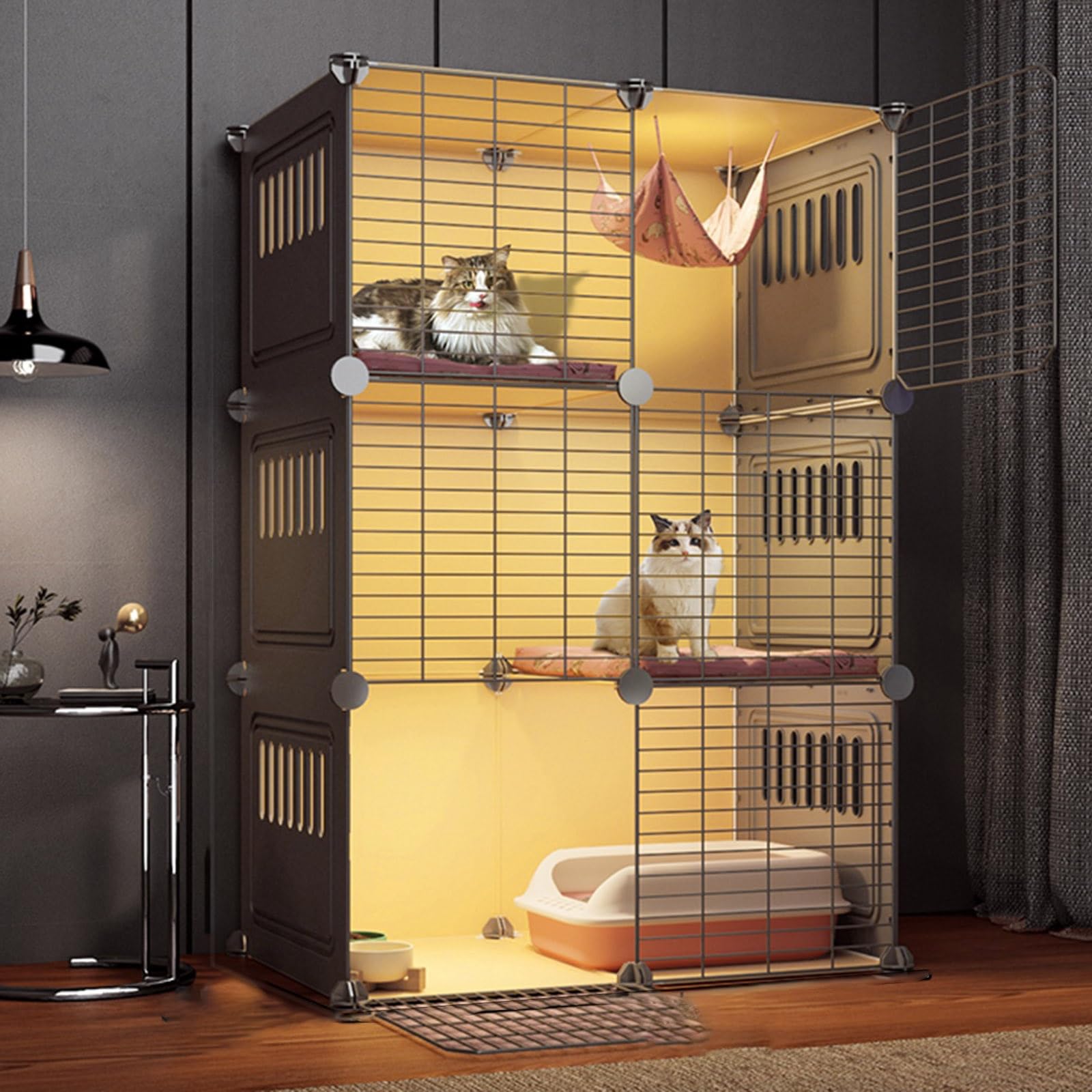 Cage pour chat pour protéger vos meubles lors de vos absences