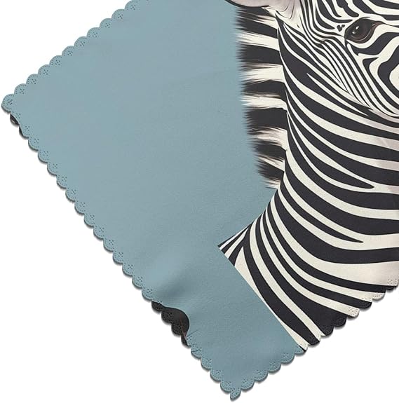 Washable Heat Resistant Table Mats for Dining, Home & Kitchen, Thick Firm Wear-Resistant Placemats, 12x18in (Set of 6), Room Hotel Home The Honest Zebra Prints