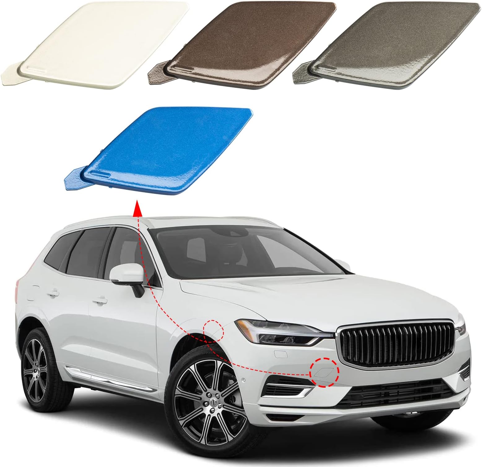 Genuine Volvo 39802519, Front Bumper Tow Hook Cover