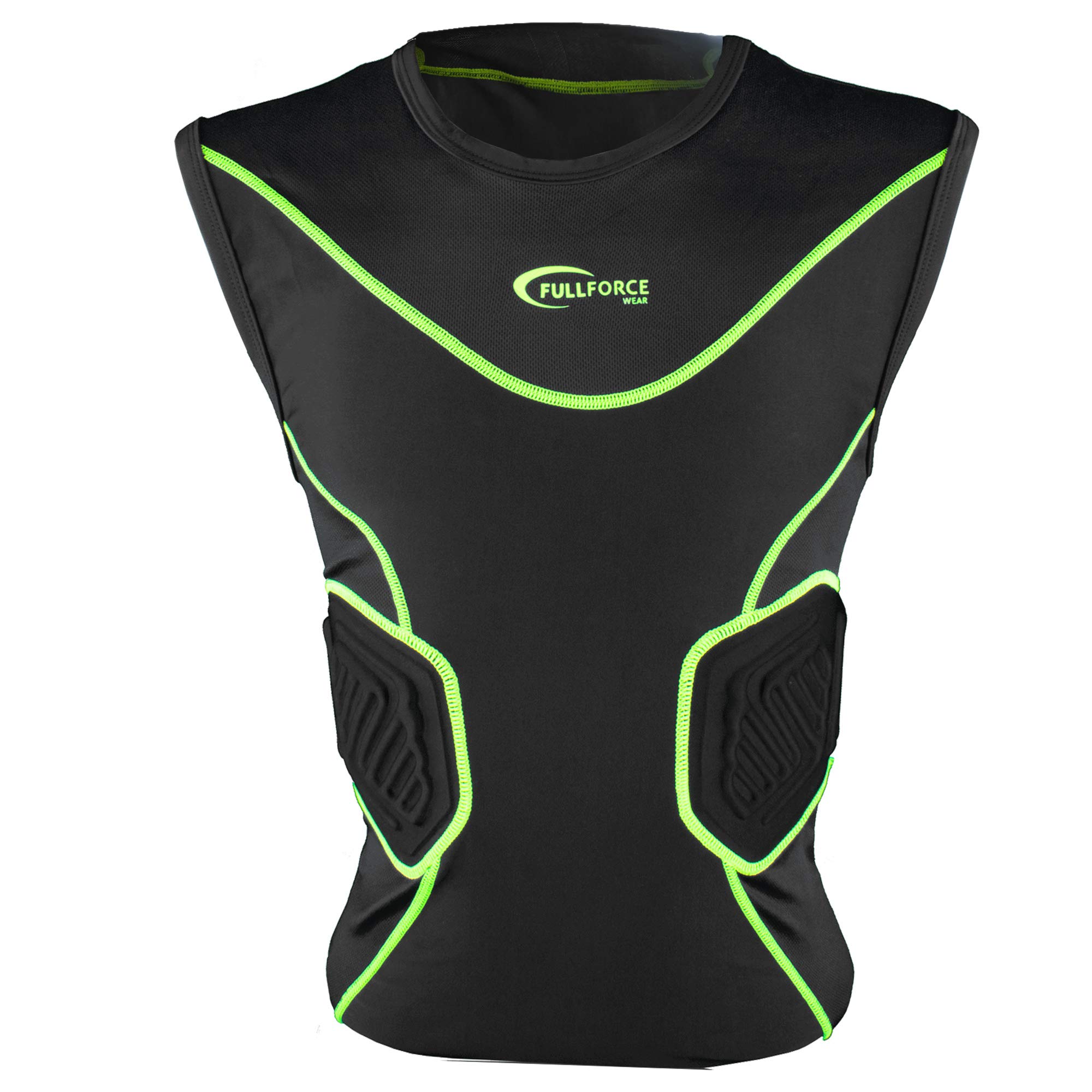 Full Force Wear Shocc Lite 3 Pad Shirt mit Rippenpolsterung, Gr. S-2XL