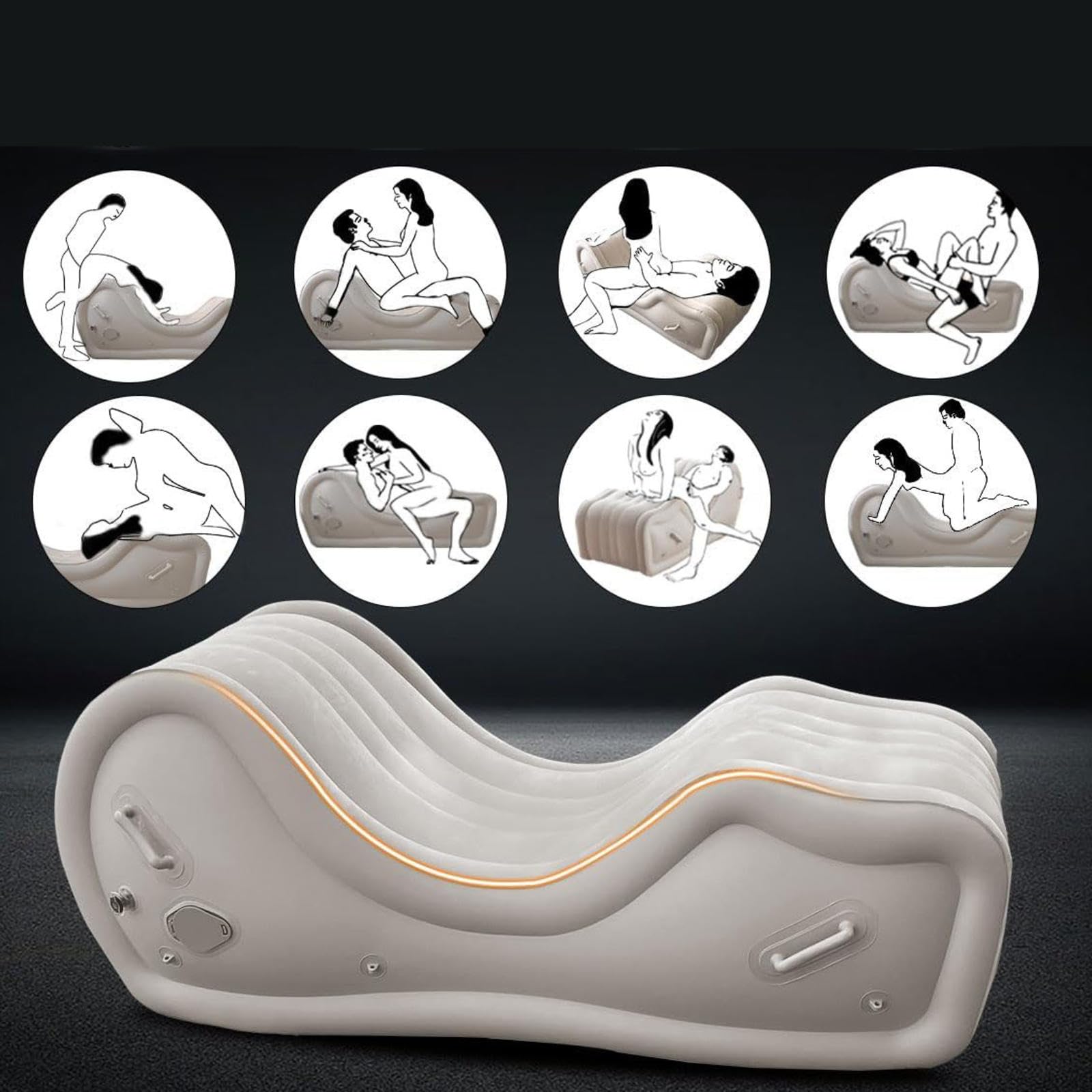 Reckin Canapé Gonflable Repliant Lorsqu'il n'est Pas Utilisé,Sofa7