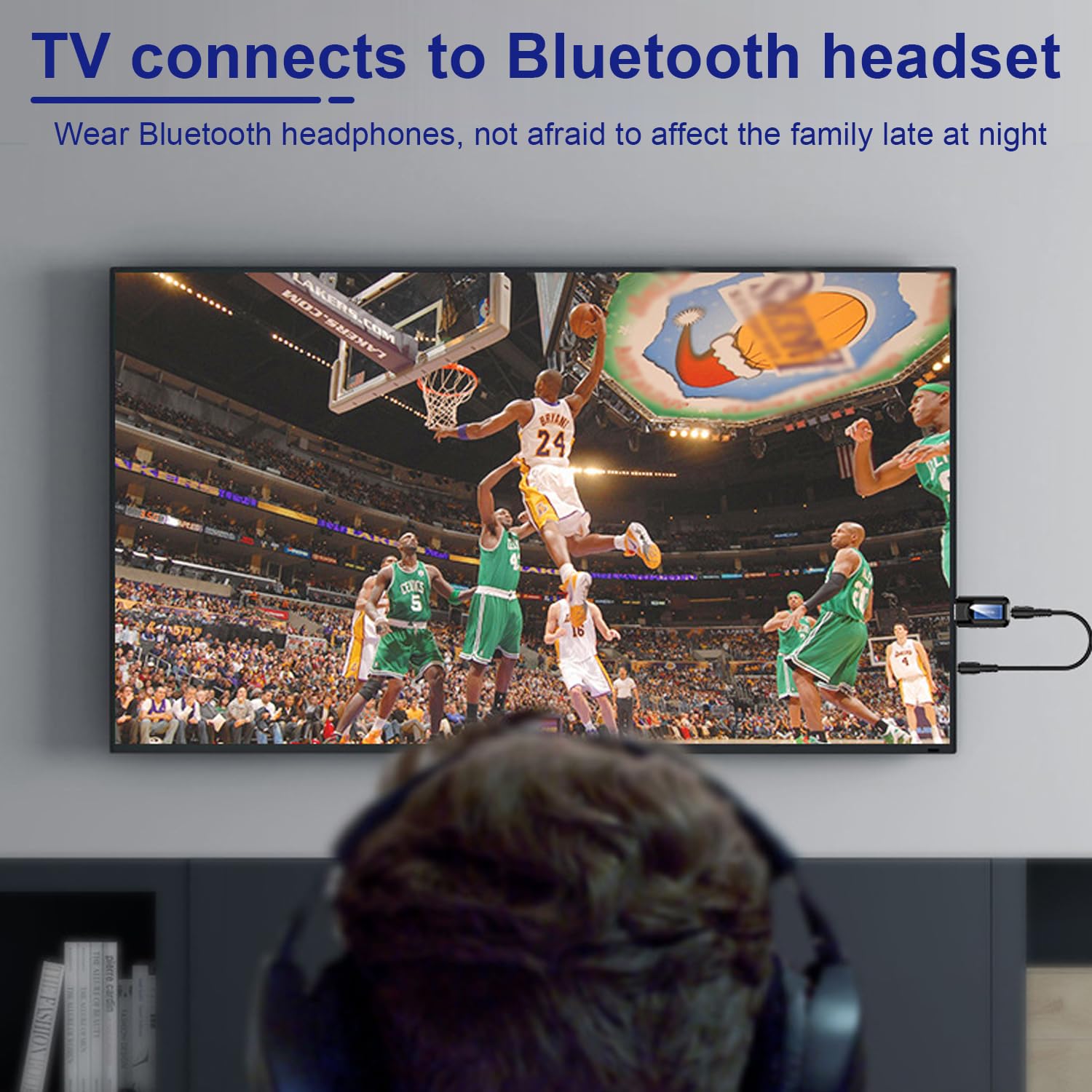 Adattatore Bluetooth Audio USB 5.0: Nizirioo 2 in 1 Wireless Chiavetta Bluetooth con Cavo da 3,5 mm, Portatile Bluetooth Trasmettitore per Auto TV PC Impianto Stereo, Plug And Play