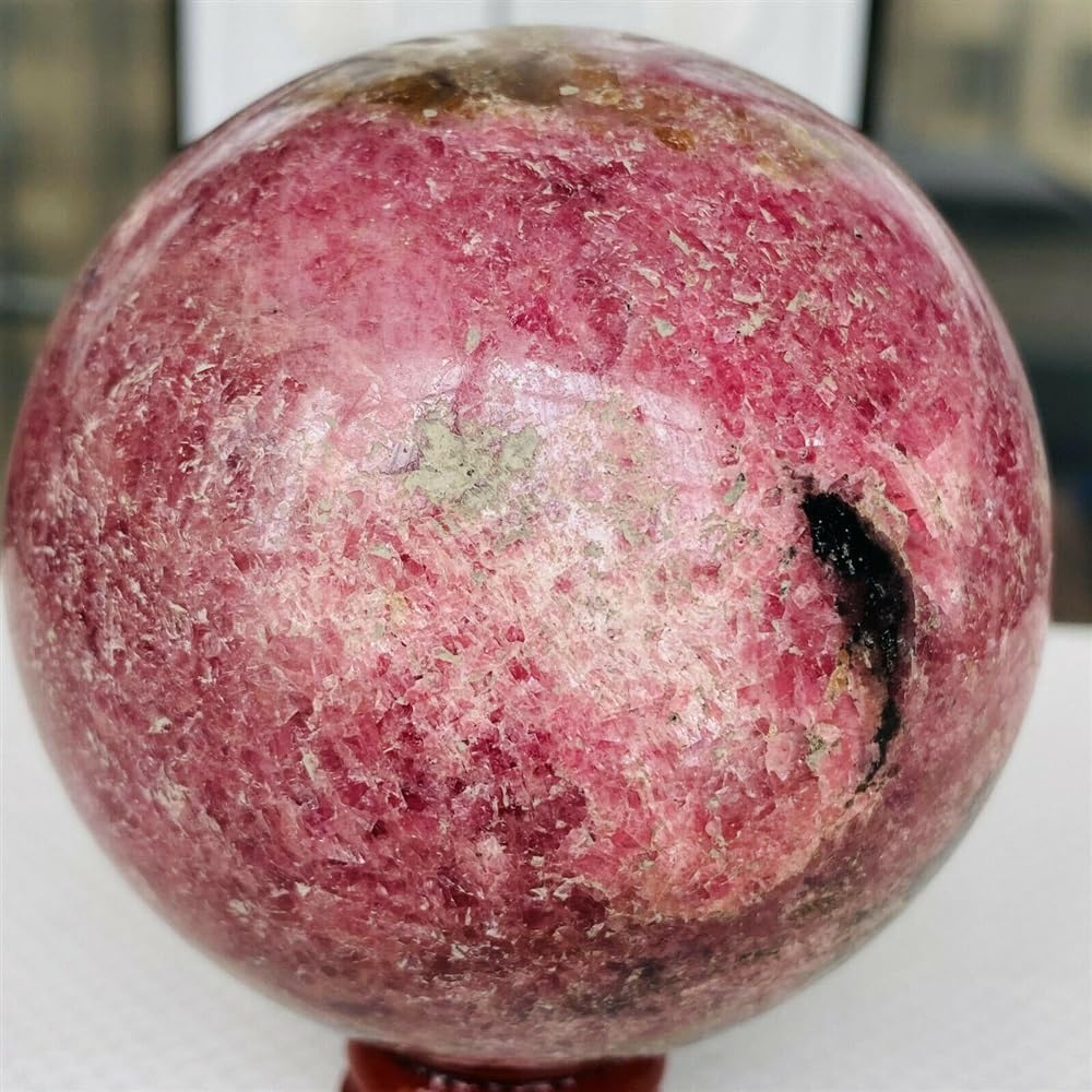 AUOQKQUT Rose Ball Crystal Jewelry Ornaments (Size : 350-400g)