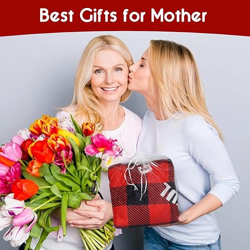 Miniatura 5 de Manta para mamá, regalos de cumpleaños para mamá, Navidad, manta para mamá de hija e hijo, manta de franela suave cálida y acogedora manta de lana