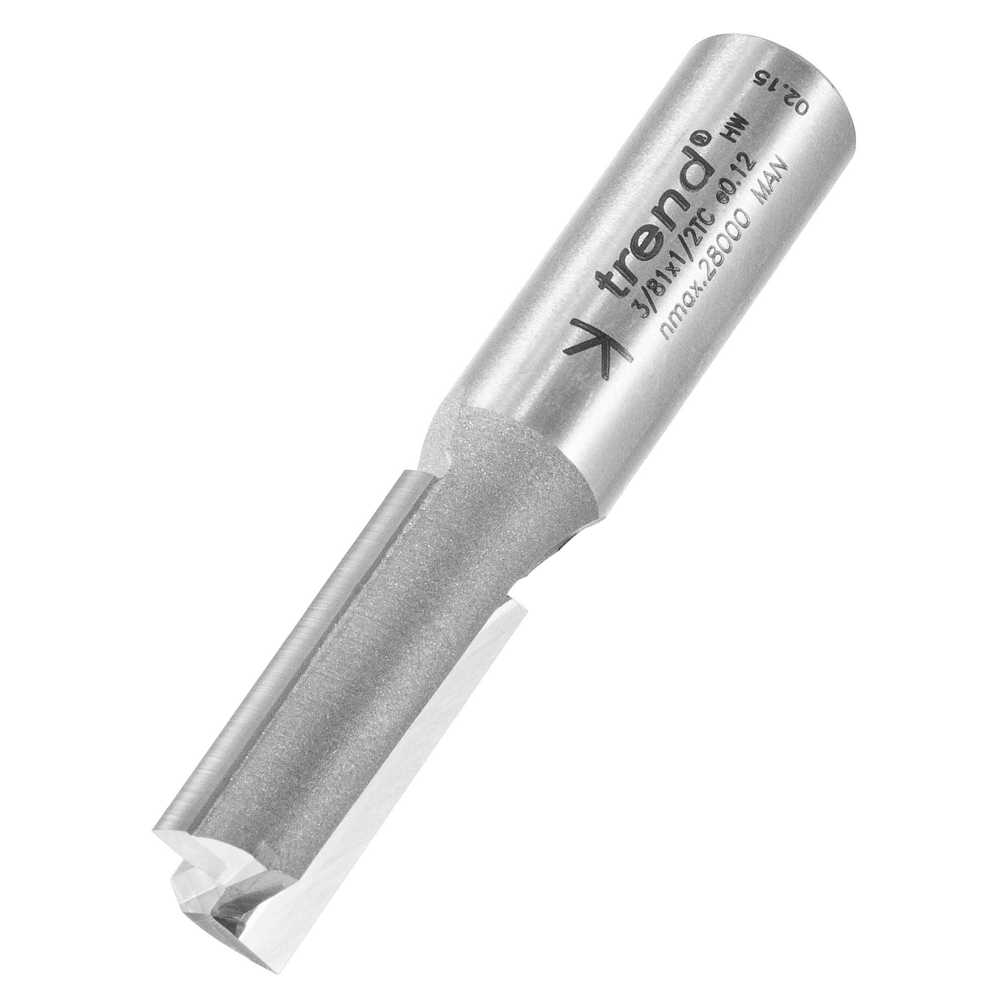 Trend Professional Straight Two Flute Router Cutter Bit, 1/2 Inch Shank ...