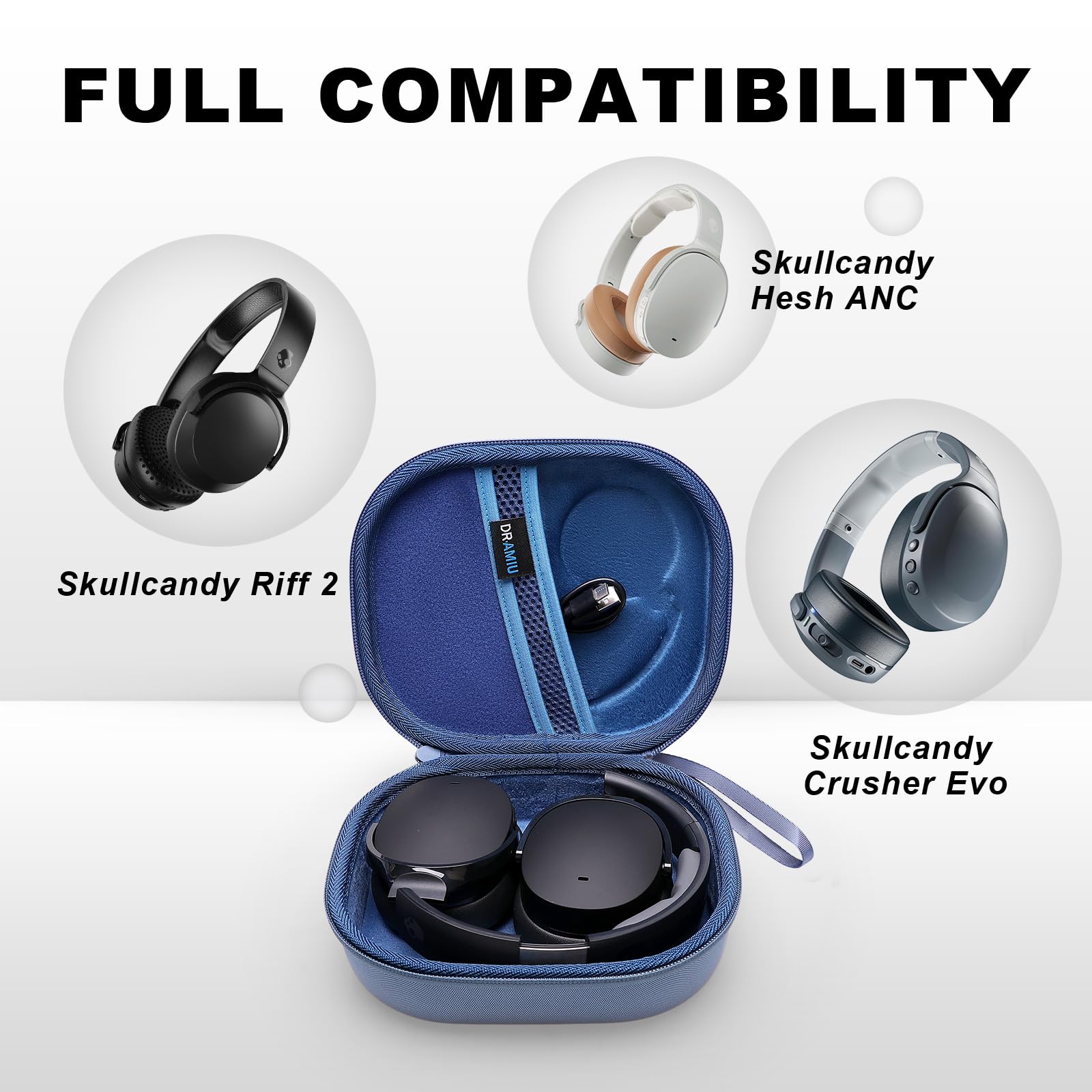 Amazon.com: DRAMIU Hard Case Compatible with Skullcandy Crusher
