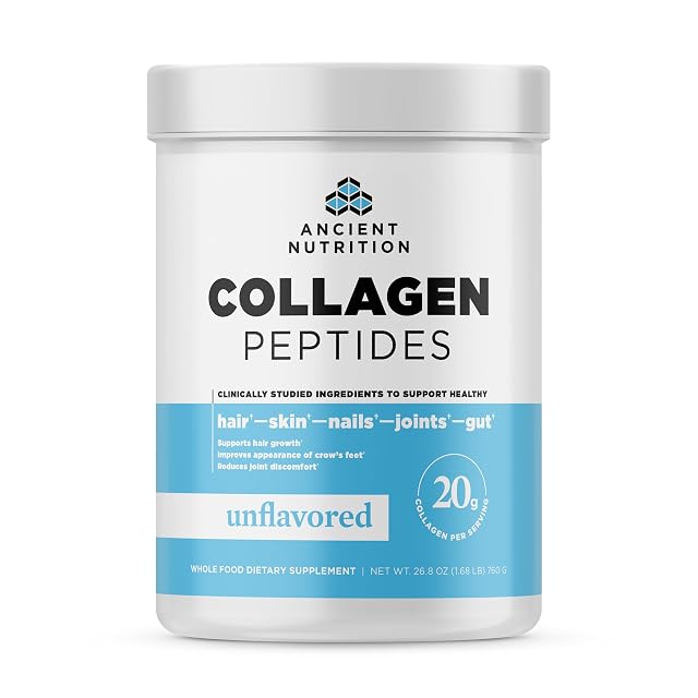 Ancient Nutrition Collagen Peptides Collagen Peptides Powder Unflavored Hydrolyzed Collagen Supports Healthy Skin Joints Gut Keto and Paleo