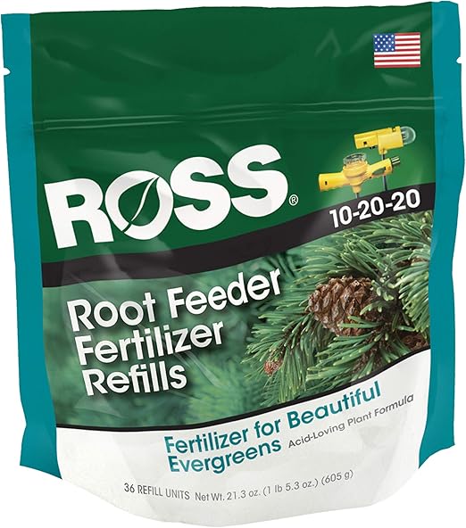 Ross 14266, Fertilizer Refills, for Evergreen Root Feeders