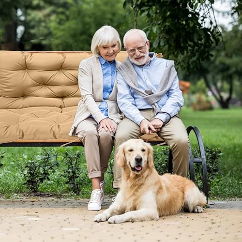 Miniatura 7 de Cojines de repuesto para columpio, cojines de repuesto de 3 plazas, cojines de banco de 2 a 3 plazas para columpios de porche al aire libre, cojines