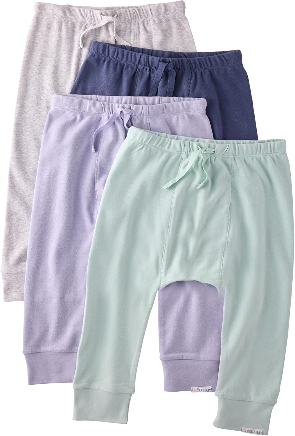 Unisex-Baby Jordan 4-Pack Jogger Pants 100% Organic Cotton Bottoms for Boys & Girls