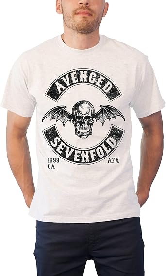 Avenged Sevenfold Chained Skeleton Band Logo Official Mens T Shirt