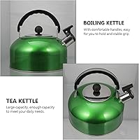 Vista 6 de DOITOOL Teakettle - Tetera de 2 cuartos de galón de 2 litros, hervidor de té silbante de acero inoxidable, hervidores de té de acero inoxidable