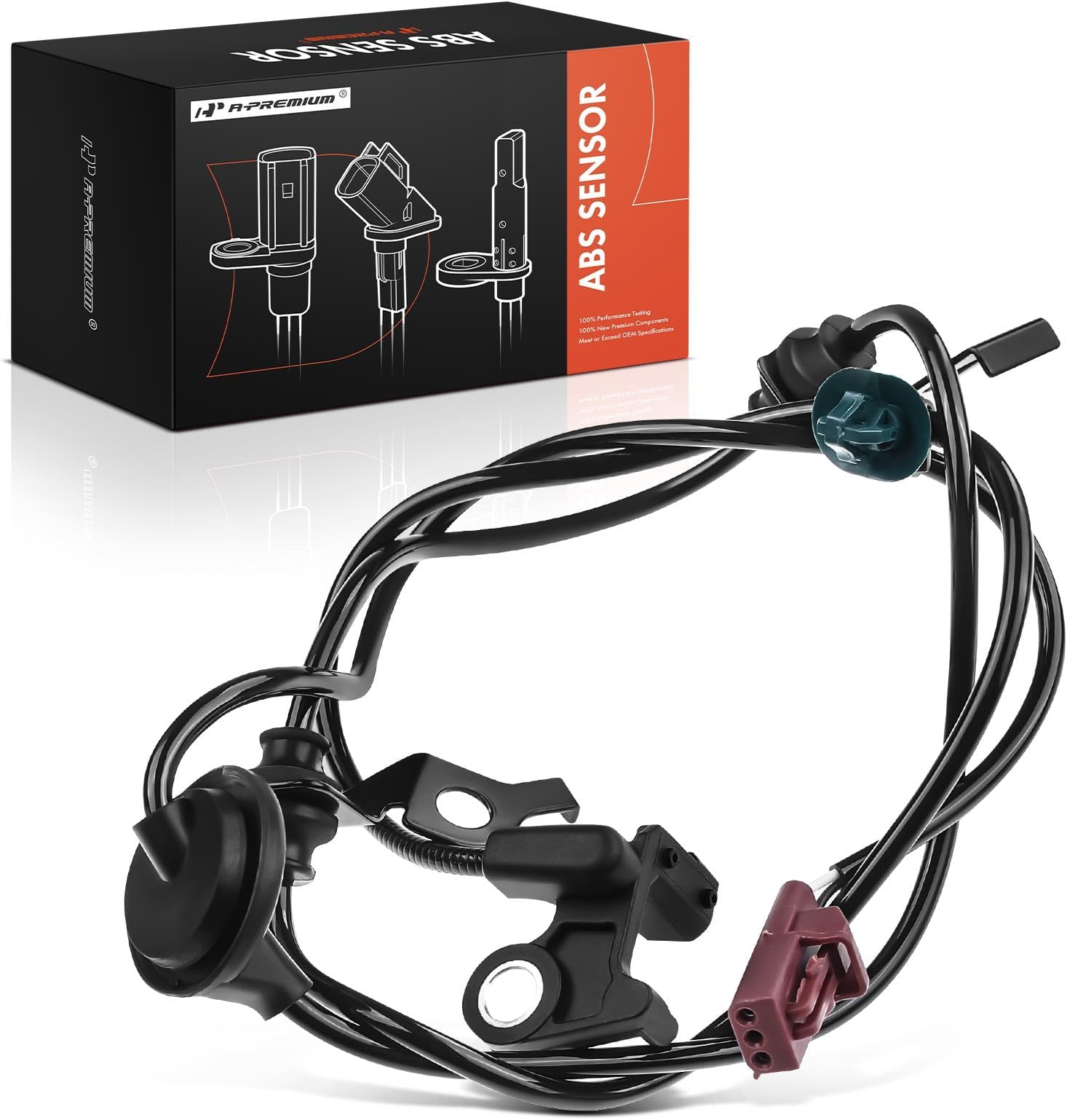 A-Premium ABS Wheel Speed Sensor Compatible with Ford Fusion 2006-2012 Mercury Milan 2006-2011 Lincoln MKZ Zephyr Rear Left Driver Side