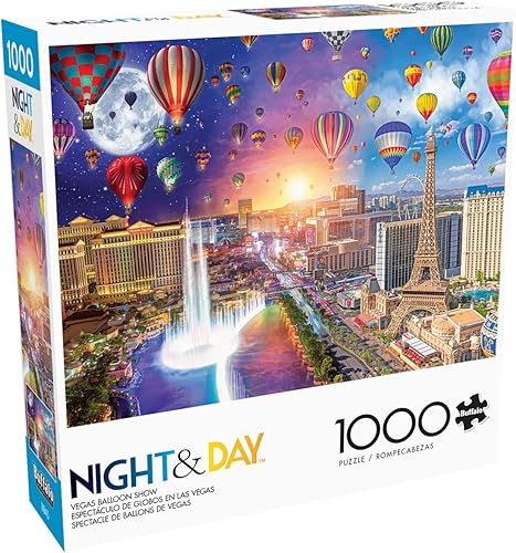 Miniatura 3 de Buffalo Games - Vegas Balloon Show - Rompecabezas de 1000 piezas para adultos, rompecabezas desafiante perfecto para noches de juego - Tamaño