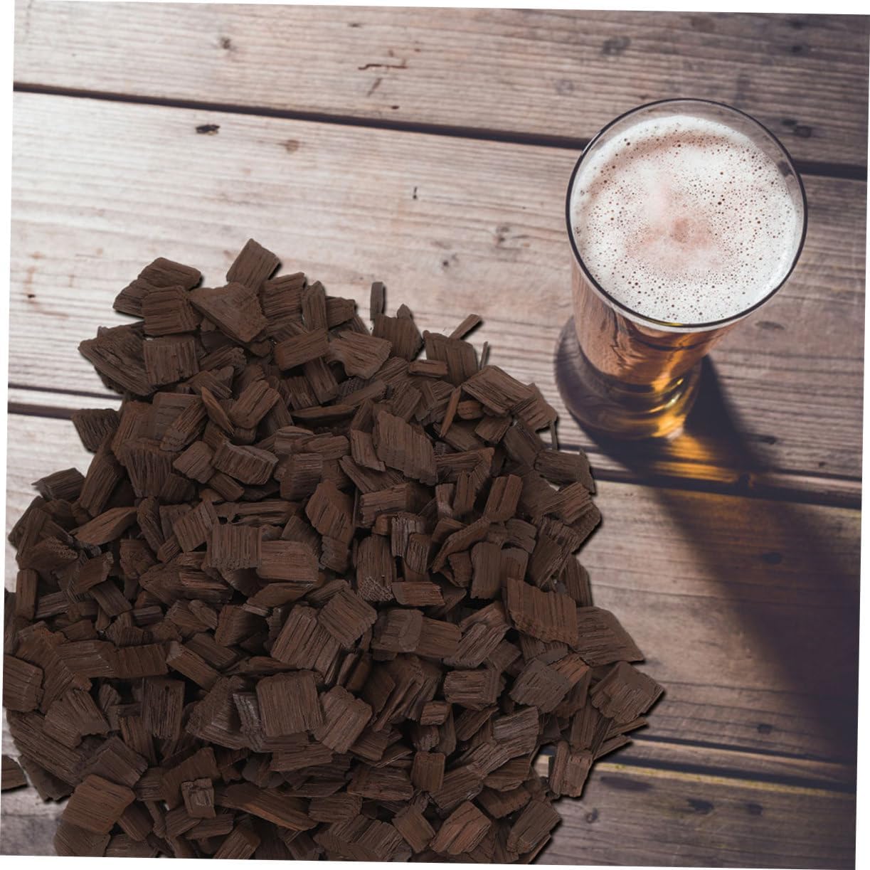 SHOWERORO 1pack Oak Wine Brewing Chips Heavy French Oak for Diy Winemaking Enhance Aroma Taste Home Brewing Supply