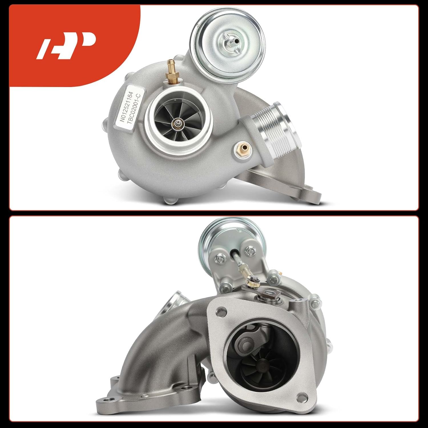 A-Premium MGT2260SZ Complete Turbocharger Turbo Kit with Gasket Compatible with Ford Models - Mustang 2015-2021, 2.3L