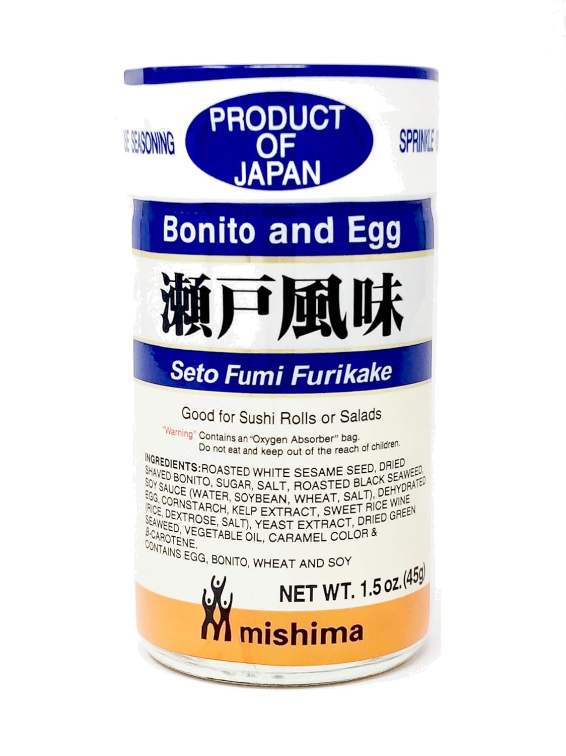 Mishima Rice Seasoning Furikake Variety Pack | 4 Flavors | Product of Japan