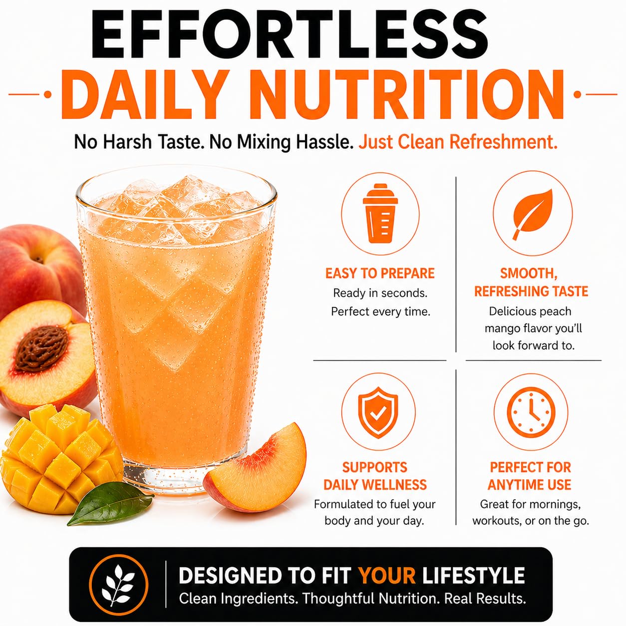 PROTIFIT - High Protein Fruit Flavored Powder Drink Mix, 15g Protein, Low Calorie, Sugar Free, Ideal Protein Compatible, 7 Servings Per Box (Peach Mango) — Amazon image 6
