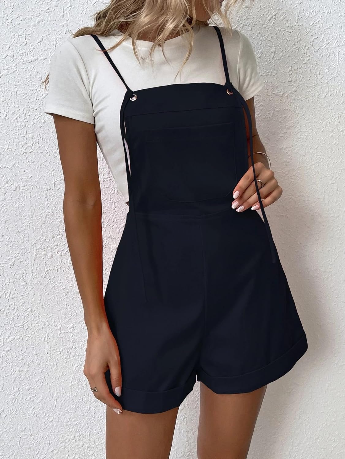 Rompers for Women Summer 2026 Pocket Romper Without Tee