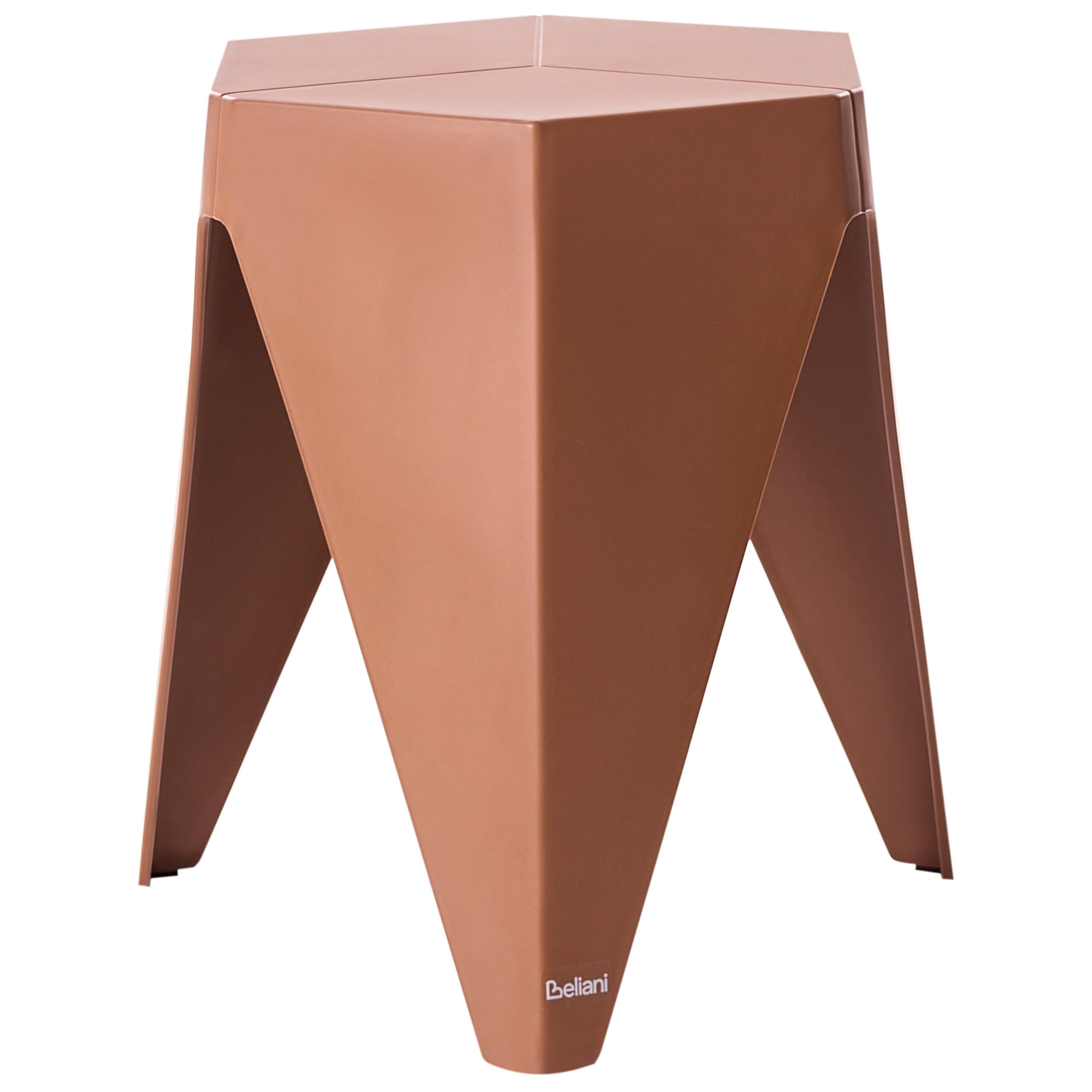 Beliani Ensemble de 4 Tabourets d'Extérieur Sièges d'Appoint Extérieur Synthétique Empilables Tons Pastel Multicolore Karavos