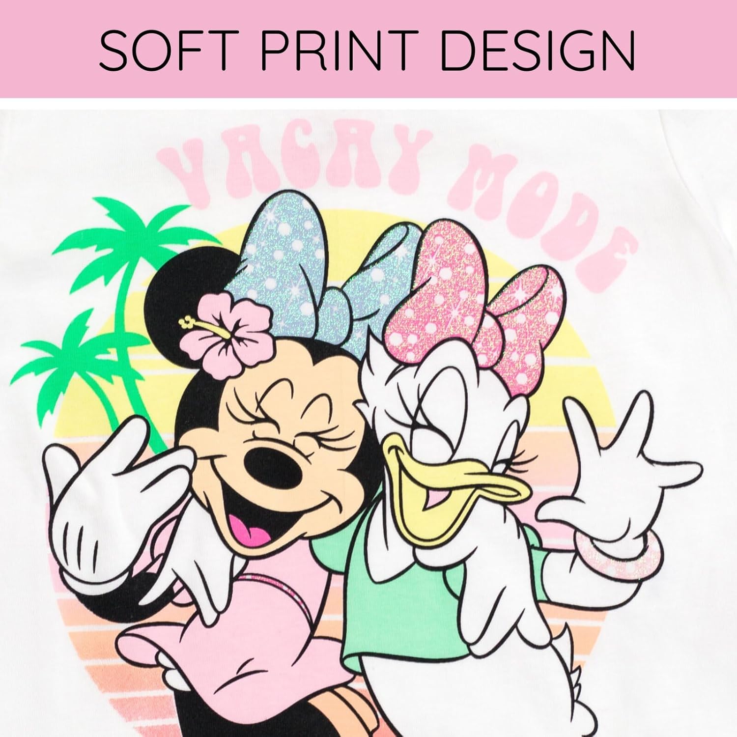 Disney Minnie Mouse Peplum T-Shirt and Bike Shorts Outfit Set Infant to Big Kid Sizes (12 Months - 14-16) - Image 6