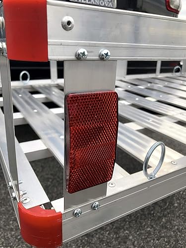 Miniatura 4 de MaxxHaul 80779 - Soporte de enganche de remolque de aluminio de 50 x 29.5 pulgadas con rieles laterales altos con rampa de 47 pulgadas para