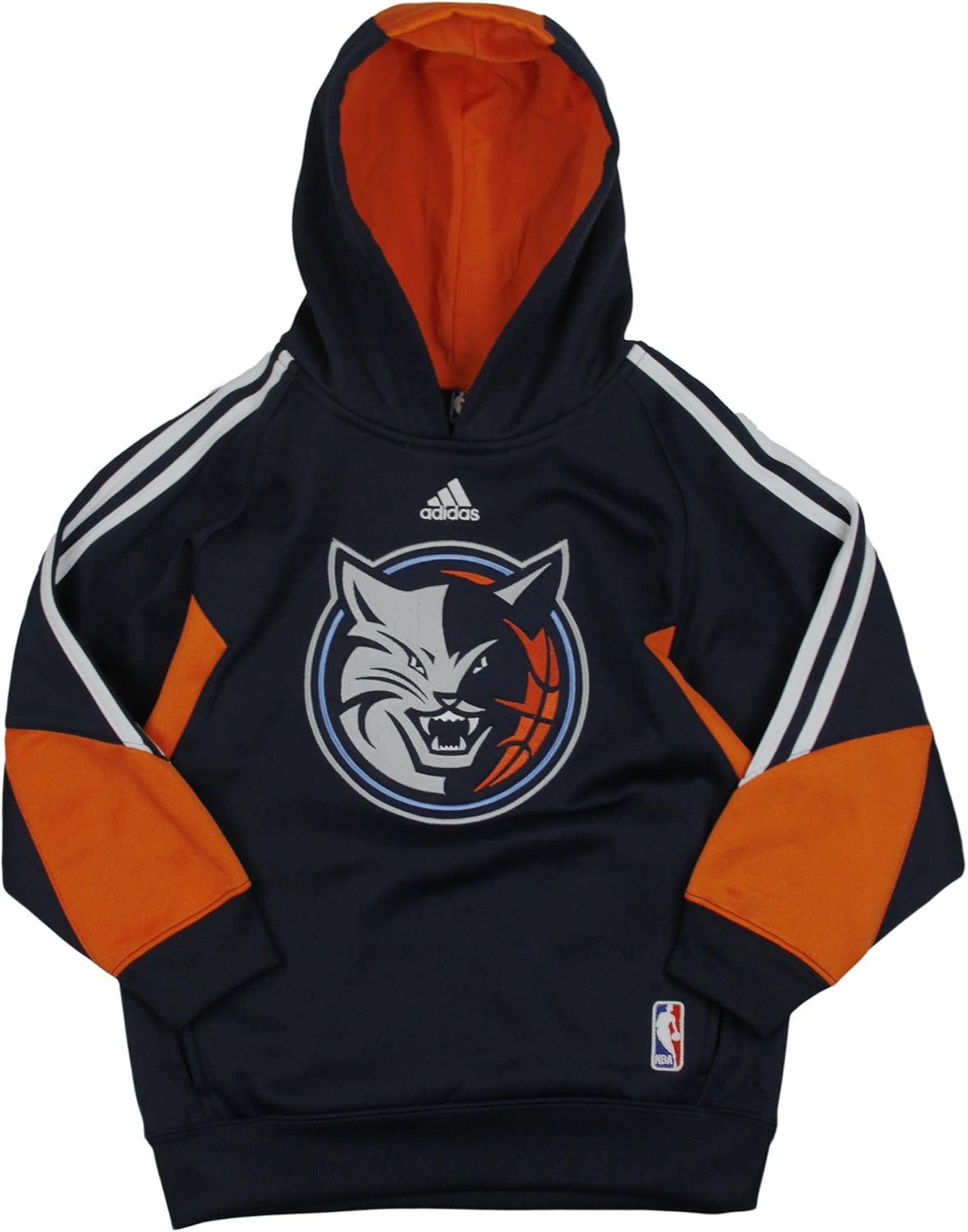 Adidas Charlotte Bobcats NBA Big Boys On The Court Hoodie, Navy - Image 2