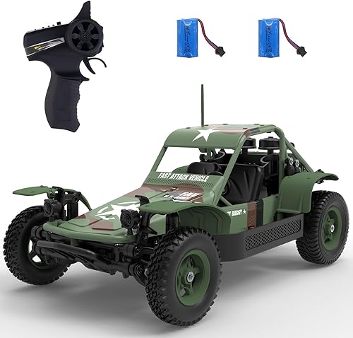 Camión de control remoto del ejército táctico camión 4WD comando militar vehículo todoterreno RC coche con luces niños HobbyToy