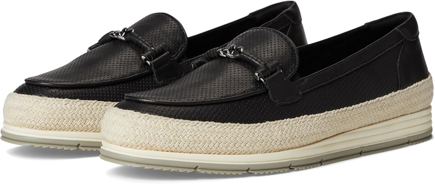 VANELi Womens Quarzi Athleisure Perforated Slip On Loafers Casual - Beige