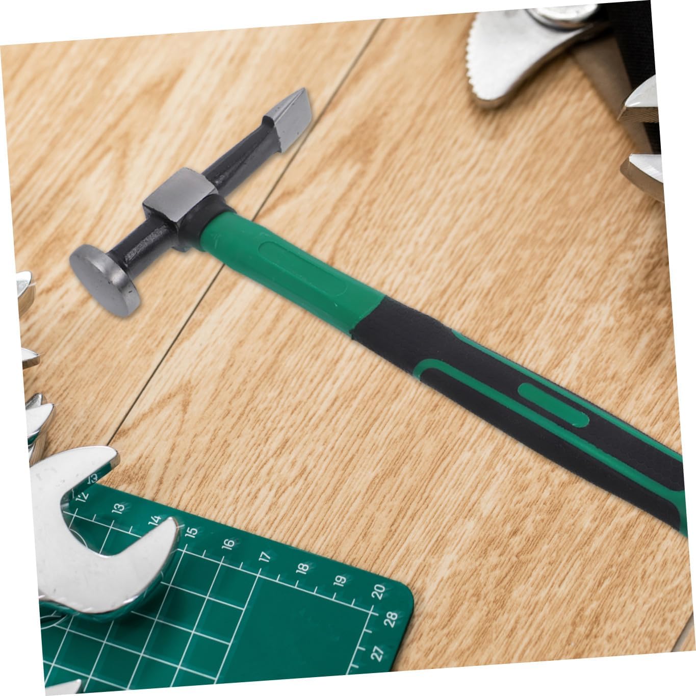 Auto Body Sheet Metal Hammer with Plastic Handle Small Car Dent Hammer Tool for Auto Repair for Dent Removal and Car Maintenance