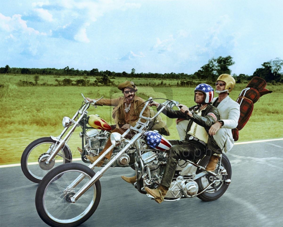worldphotographs Easy Rider (1969) Dennis Hopper, Peter Fonda, Jack Nicholson 10x8 Photo