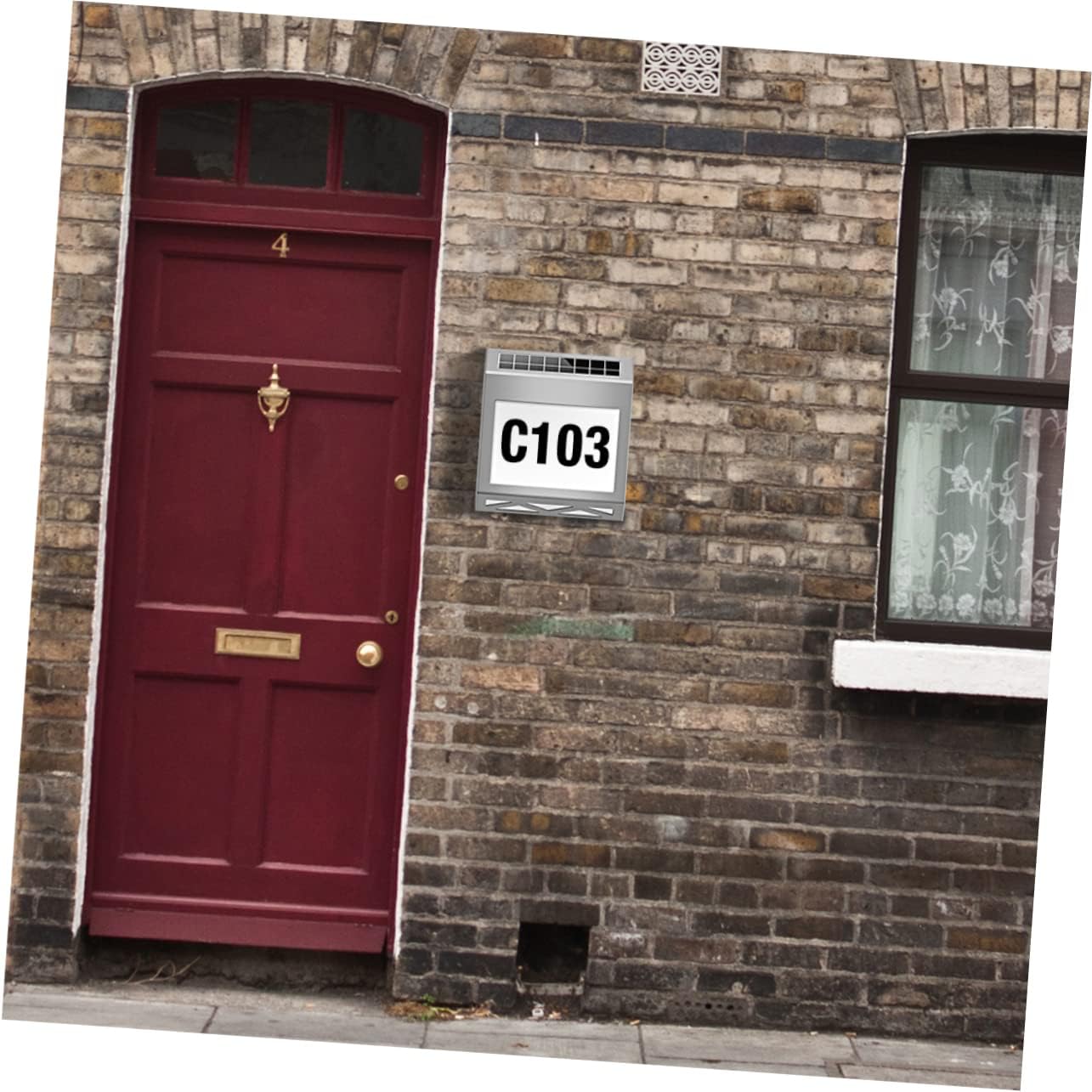 POPETPOP 1set Solar Address Light Led Illumination Door Number Sign for Outdoor Use Energy Saving Garden Light Automatic Night Activation