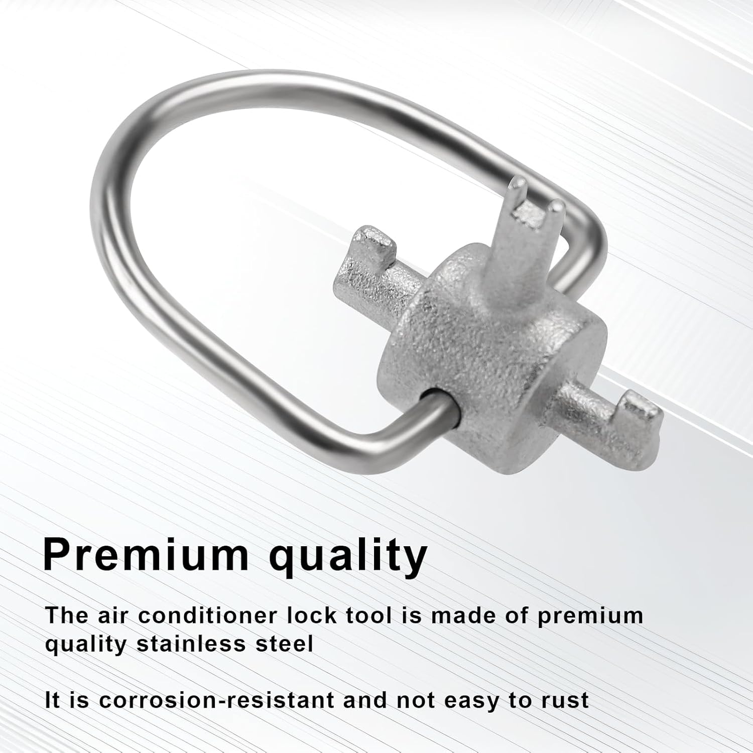 2pcs Locking Cap Key for R410A & R22 Refrigerant, Tamper-Proof Multi-Function Triple Locking Tools for Install and Removal HVAC Safety Covers Air Conditioning & Equipment Servicing Hand Tool