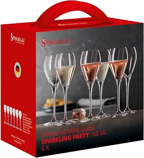Spiegelau Sparkling Party Geschenkbox, Champagnerflas, 6 Stück