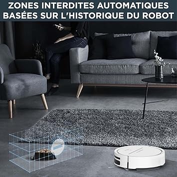 Rowenta X-plorer Serie 120 AI RR7877 - Robot aspirador con mopa y mapeo 2700 Pa, motor digital compatible con smartphones y asistentes de voz, 3 cepillos y Sistema Aqua Force para fregar, blanco4