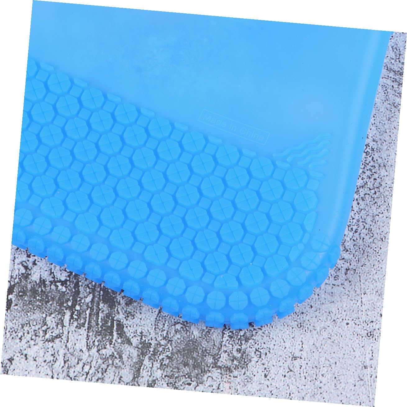 1pair Silicone Shoe Covers Slip Rain Shoes Cover Design for Outdoor Use and Wearproof for Men Women Blue