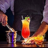 Vista 7 de Lallisa 24 vasos de plástico para huracanes de 15 onzas, resistentes a las roturas, de plástico transparente, de piña colada, vasos de cóctel