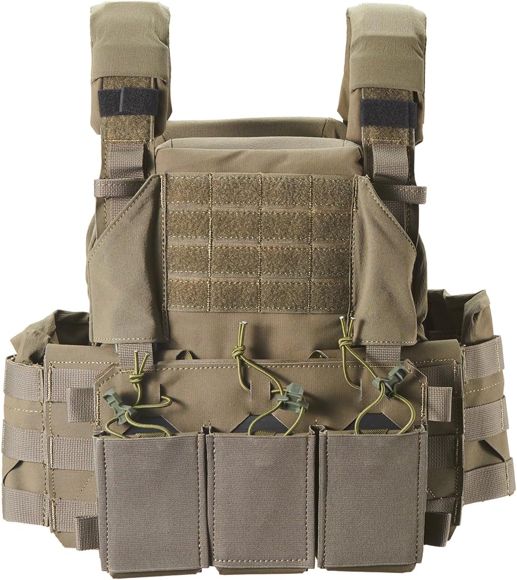 GoldenBall Triple MOLLE Magazine Hunting Airsoft Tactical Vest Front and Airsoft Gear Back Bag