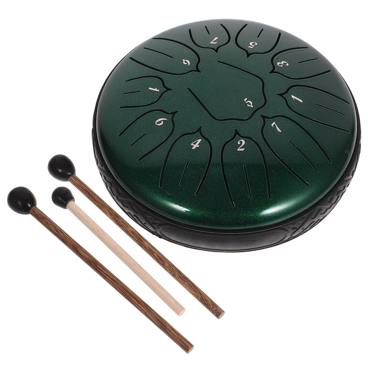Lingua in Acciaio Note Verde Smeraldo Strumento per Meditazione e Educazione Musicale Completo con Spartito in Inglese Adatto Principianti e Terapia Mentale