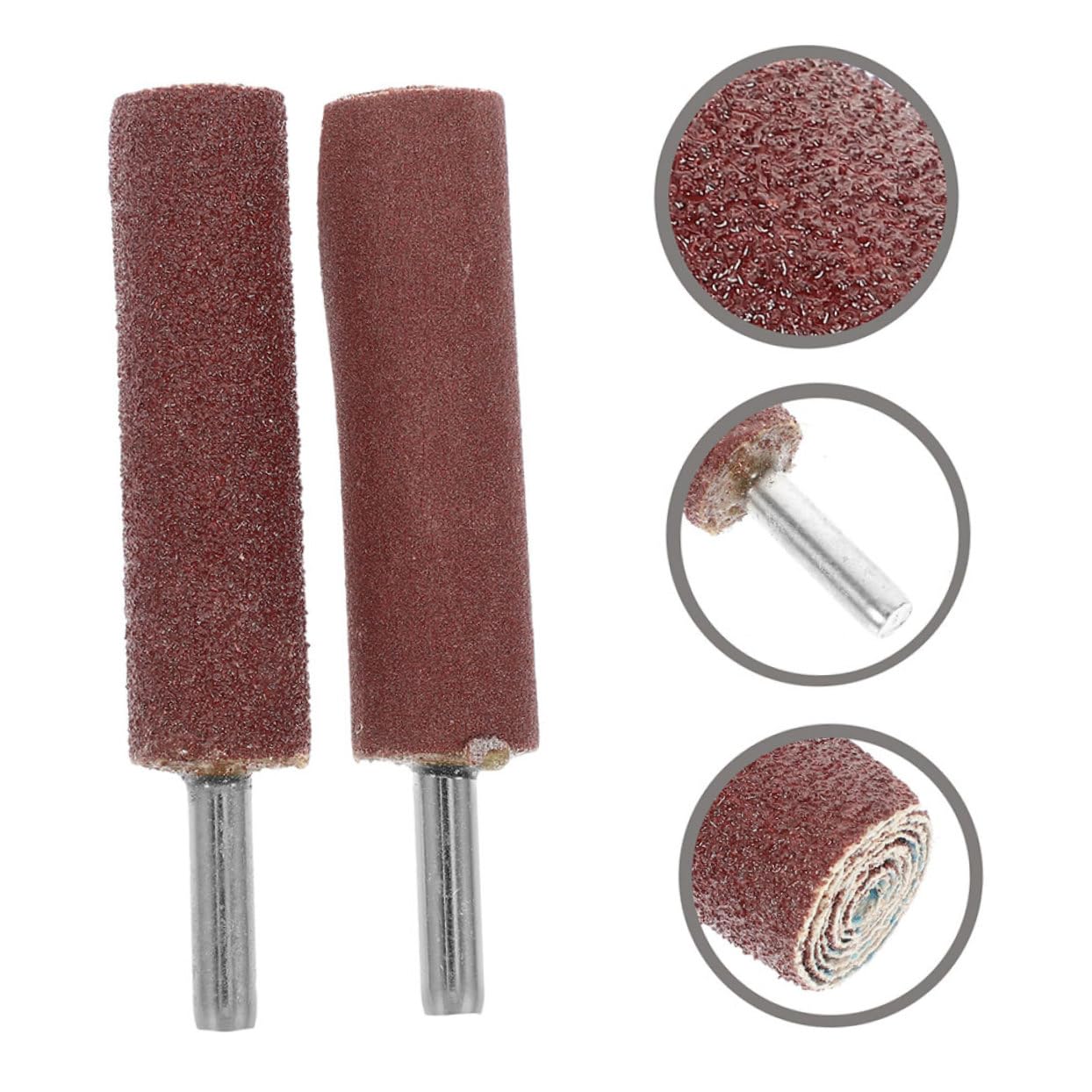 KOMBIUDA 1 Set Rotary Tool Sanding Drum Grit Sandpaper Flap Wheel with Shank for Woodworking and Polishing Versatile Sanding Drums for Drill Compatibility