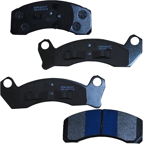 Vista 374 de Bendix Premium SBM8 - Pastillas de freno semimetálicas Premium para modelos seleccionados Buick Special, Camaro, Corvette, Phaeton, Olds F85, Vista