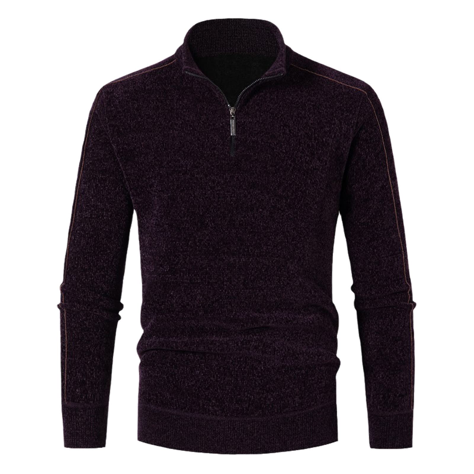 Pull en tricot à demi-fermeture éclair pour vos sorties décontractées - 8