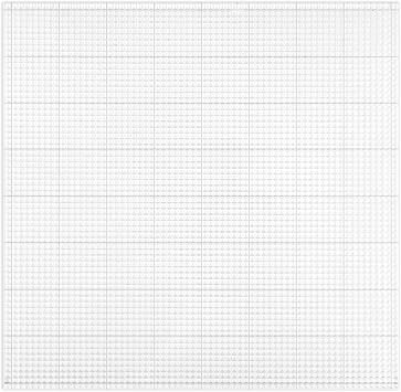 Briartw Large Low Tack Sticky Mat with Grid for Stamping & Ink Blending - 8.25x8.25 Inches Clear Photopolymer Craft Mat - Non-Slip Adhesive Surface for Scrapbooking, Stenciling